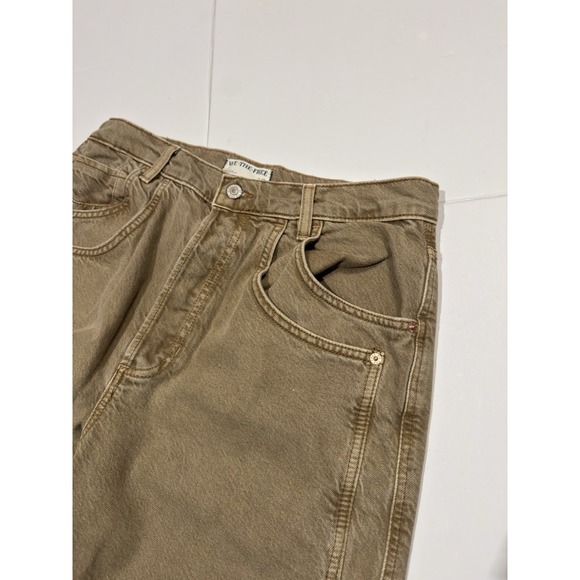 We the Free Final Countdown Low Rise Cuffed Boyfriend Jeans Baggy Wide Leg Sz 32 - Picture 8 of 16
